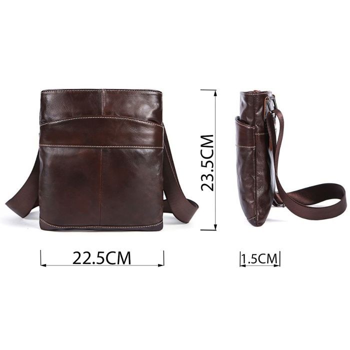 Сумка Vintage Коричнева (14730) зображення 3