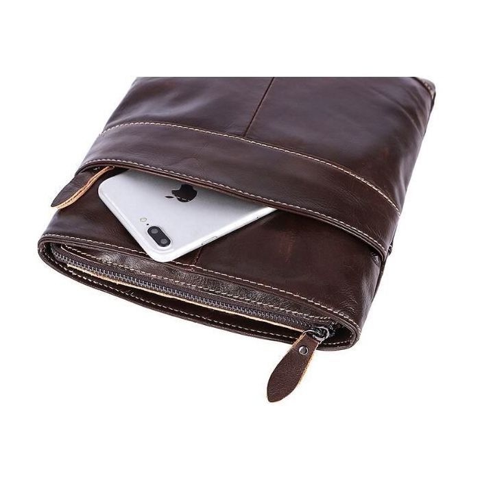 Сумка Vintage Коричнева (14730) зображення 7