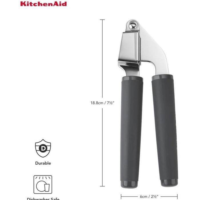 Прес для часнику KitchenAid Coreline 19 см сірий (KAS132OHCGG) зображення 4