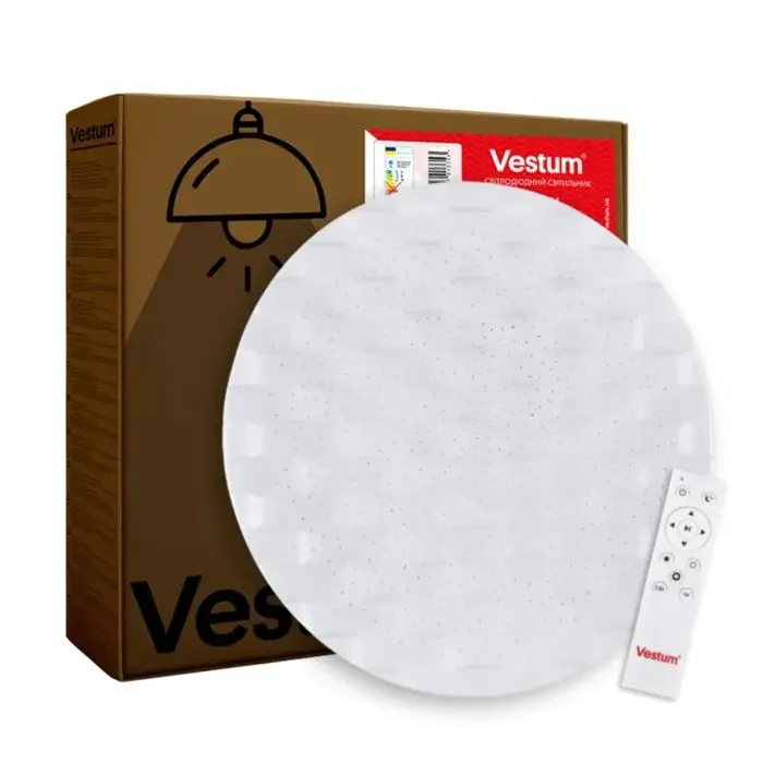 Светильник Vestum CELL зоряне небо 80W 3000K-6500К з ДК 1срібло (VS-91005)
