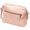 Сумка Grande Pelle Кросс-боди из натуральной кожи Пудровая (11694) изображение 2