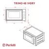 Электропечь Perfelli TRIMO 48 IVORY изображение 12