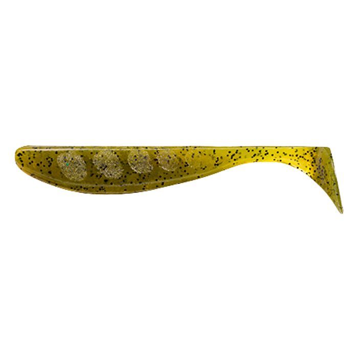 Силикон рыболовный FishUP Wizzle Shad 5" 074 - Green Pumpkin Seed (4шт/уп) (1864.10.99)