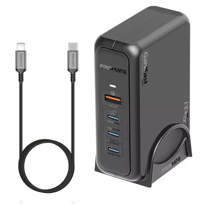 Зарядное устройство Promate ganport-140w.black