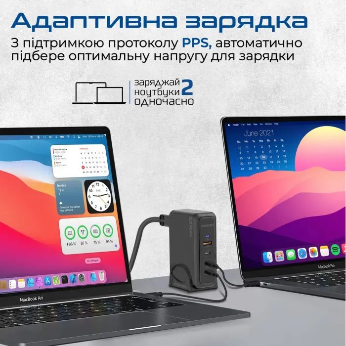 Зарядное устройство Promate ganport-140w.black изображение 7