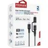 Дата кабель USB-C to USB-C + Lightning black Promate (powerlink-cci.black) изображение 2 Дата кабель USB-C to USB-C + Lightning black Promate (powerlink-cci.black) изображение 2