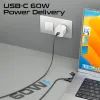Дата кабель USB-C to USB-C + Lightning black Promate (powerlink-cci.black) изображение 4 Дата кабель USB-C to USB-C + Lightning black Promate (powerlink-cci.black) изображение 4