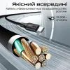 Дата кабель USB-C to USB-C + Lightning black Promate (powerlink-cci.black) изображение 7 Дата кабель USB-C to USB-C + Lightning black Promate (powerlink-cci.black) изображение 7