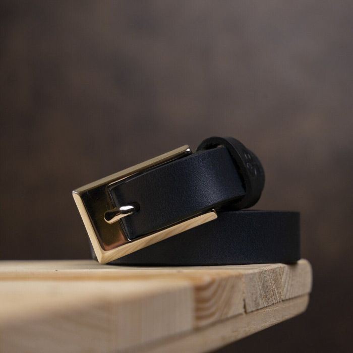 Ремень Grande Pelle Женский кожаный Синий (11070) изображение 6