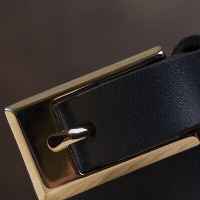 Ремень Grande Pelle Женский кожаный Синий (11070) изображение 7