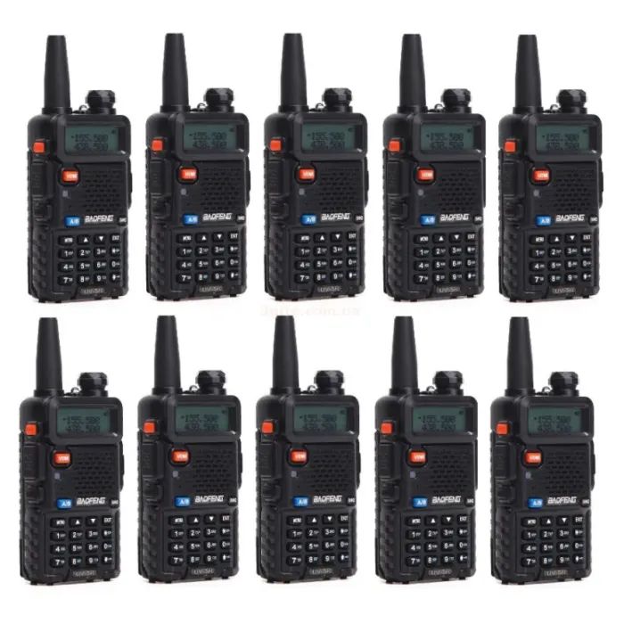 Портативная рация Baofeng UV-5R Black Ten Pack комплект 10 шт (2200000758972)