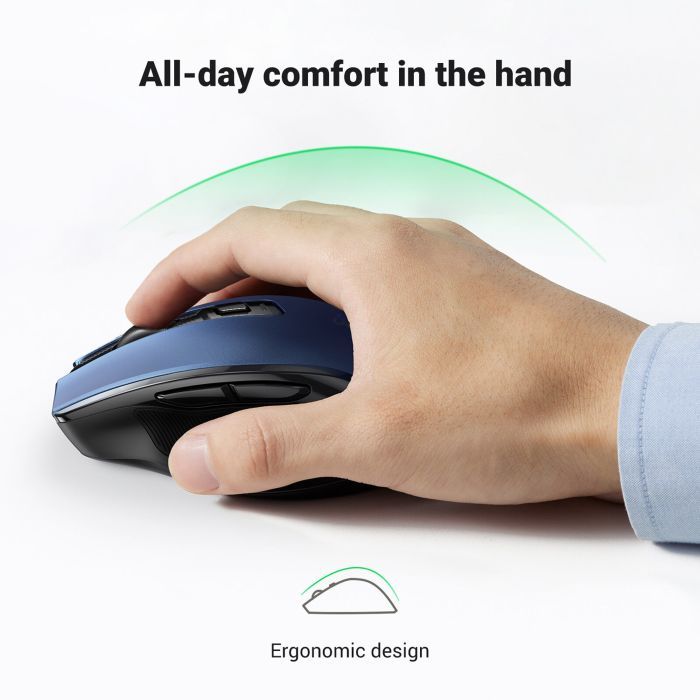 Мишка Ugreen MU006 Ergonomic Wireless Blue (15064) зображення 11