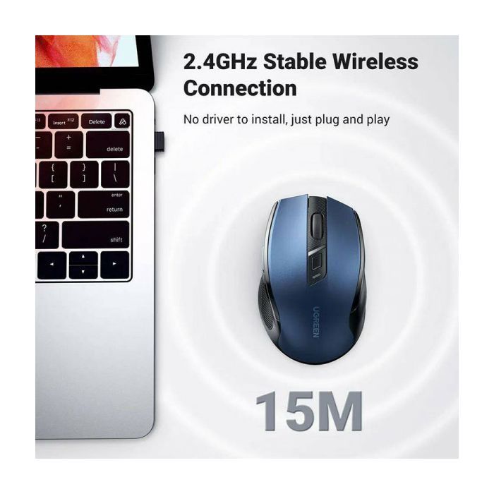 Мишка Ugreen MU006 Ergonomic Wireless Blue (15064) зображення 5