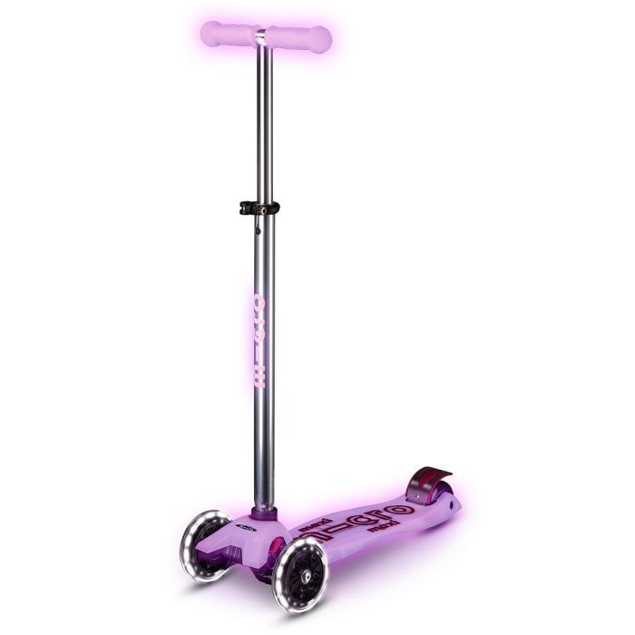 Самокат Micro Maxi Deluxe Glow LED Червона аура (MMD368)