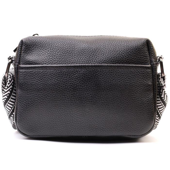 Сумка Vintage Из натуральной кожи Черная (22606) изображение 5