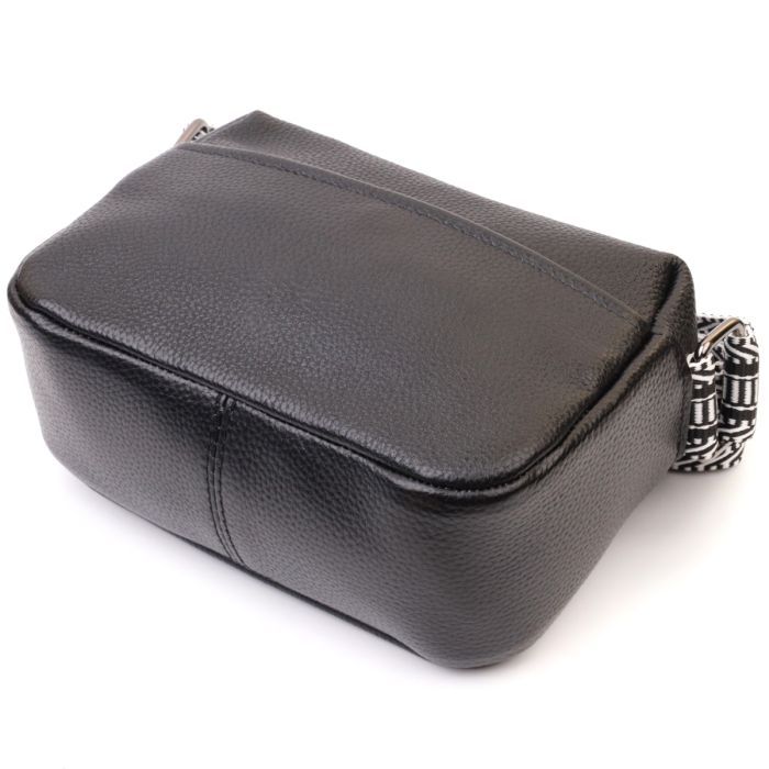 Сумка Vintage Из натуральной кожи Черная (22606) изображение 7