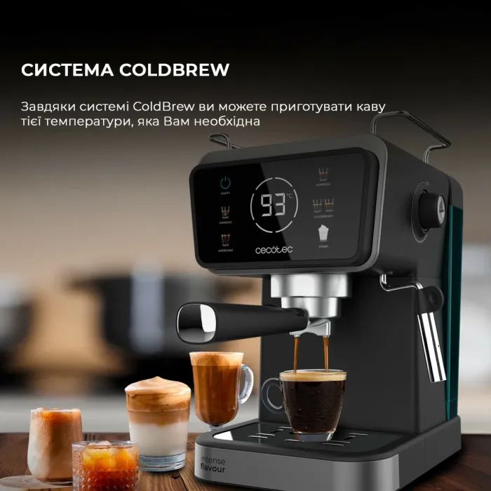 Рожковая кофеварка эспрессо Cecotec Power Espresso 20 ColdBrew Touch (CCTC-00269) изображение 3