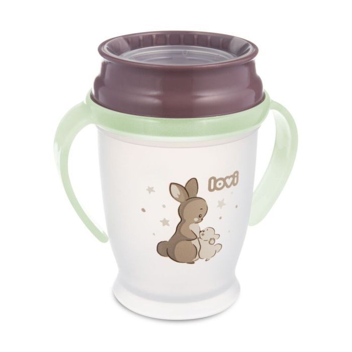 Поильник-непроливайка Lovi 360 250 мл Night&Day Rabbit (1/610)