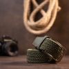 Ремень Vintage Текстильный мужской Оливковый (20527) изображение 8