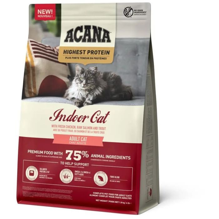 Сухий корм для кішок ACANA Highest Protein Indoor 1.8 кг (0064992723972) зображення 3