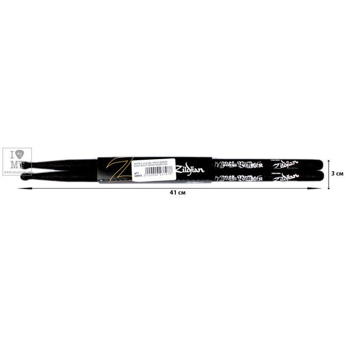Барабанні палички Zildjian Travis Barker Artist Series Drumsticks White (227769) зображення 2