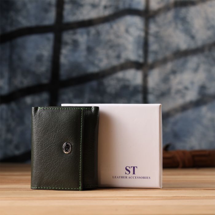 Кошелек ST Leather Из натуральной кожи Зеленый (23083) изображение 11