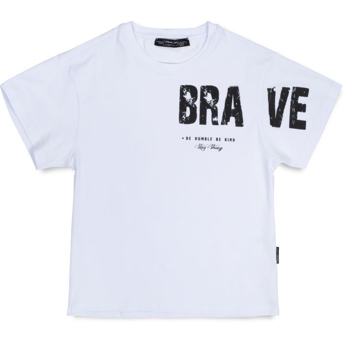 Футболка дитяча A-Yugi BRAVE (7308-134-white)
