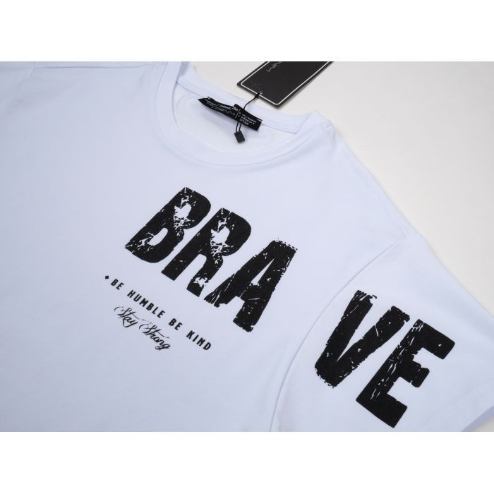 Футболка дитяча A-Yugi BRAVE (7308-134-white) зображення 3