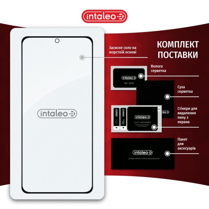 Стекло защитное Intaleo Full Glue Xiaomi 12T/12T Pro Black (1283126546433) изображение 8