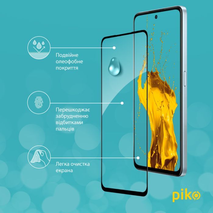 Стекло защитное Piko Full Glue Oppo A98 Black (1283126583568) изображение 4