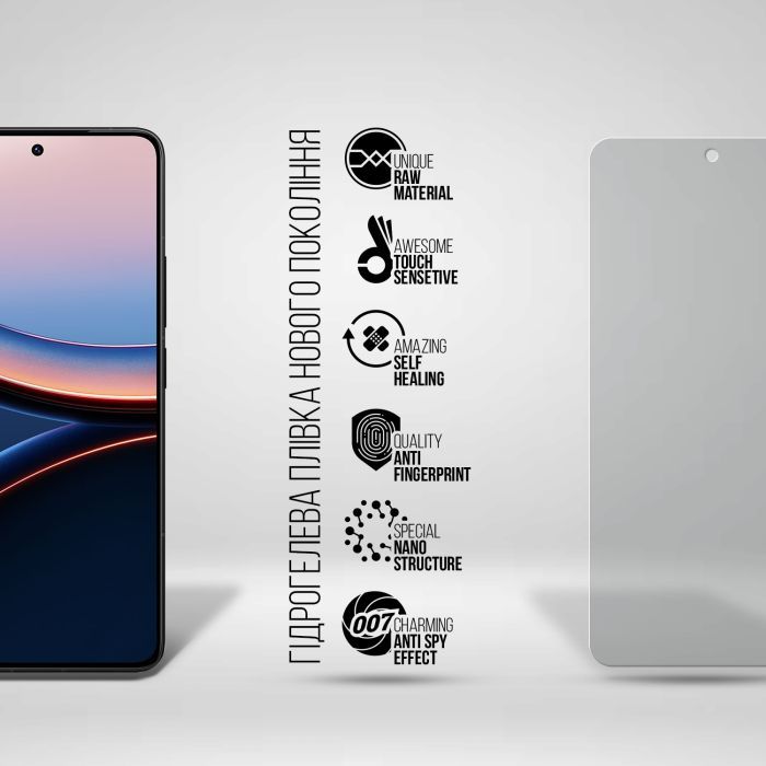 Пленка защитная Armorstandart Hydrogel Anti-spy Xiaomi Poco F7 Ultra (ARM85237) изображение 2