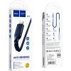 Дата кабель USB 2.0 AM to Lightning 1.0m 2.4A nylon X59 blue HOCO (6931474744883) изображение 3
