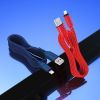 Дата кабель USB 2.0 AM to Lightning 1.0m 2.4A nylon X59 blue HOCO (6931474744883) изображение 4