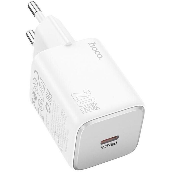 Зарядное устройство HOCO N40 Mighty USB-C PD20W White (6942007616973) изображение 3