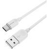 Дата кабель USB 2.0 AM to USB-C 1.0m 2.4A PVC BX14 white BOROFONE (6957531089995) изображение 2
