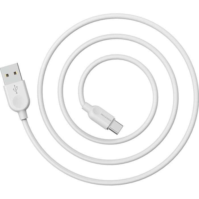 Дата кабель USB 2.0 AM to USB-C 1.0m 2.4A PVC BX14 white BOROFONE (6957531089995) изображение 3