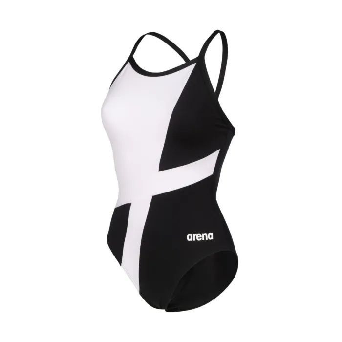 Купальник Arena Diamond Swimsuit Lightdrop Bac 007757-510 чорний, білий 42 (3468337387800) зображення 7