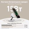 Зарядний пристрій Anker MagGo Wireless Charging Station 15W 3-in-1 Pad White (B25M1321) зображення 7