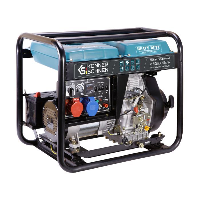 Генератор Konner&Sohnen дизельный KS 8100HDE-1/3 ATSR (EURO V), 230/400В, 5.5/6.0kW, ATS, 117кг (KS8100HDE-1/3ATSR) изображение 2