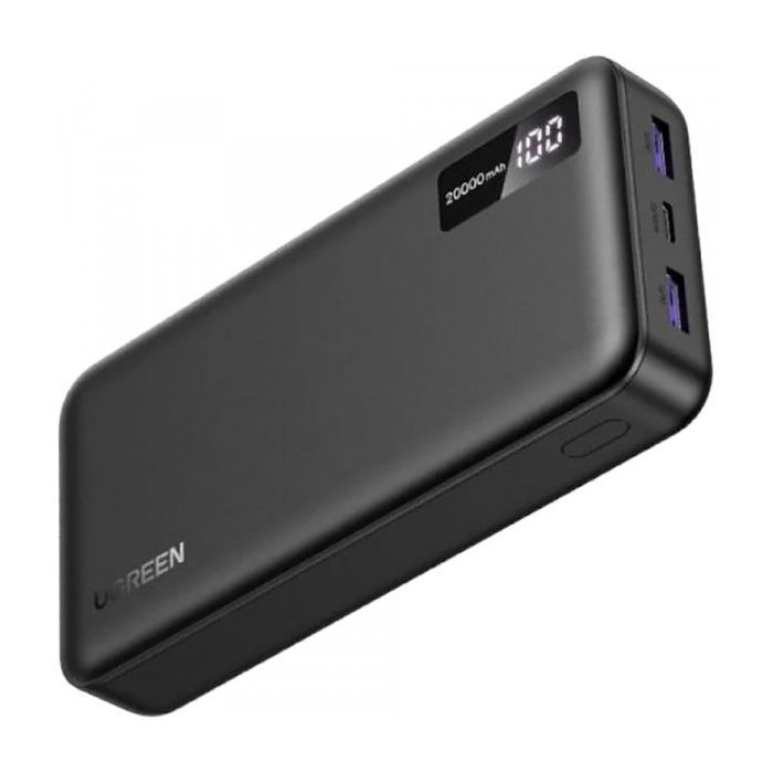 Батарея універсальна Ugreen 20000mAh 22,5W PD, 2хUSB-A, 2xUSB-C Black (PB312) (25683) зображення 2