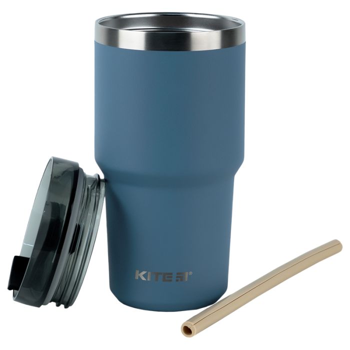 Термокружка Kite 600 мл фіолетова (K24-1206-2) изображение 2