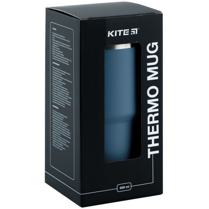 Термокружка Kite 600 мл сіра (K24-1206-3) изображение 8