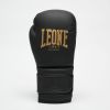 Боксерські рукавички Leone GN059D Black/Gold 12 унцій (GN059D_Bl/Gold_12oz) зображення 3