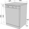 Посудомоечная машина Ventolux DWT6004 NA FS (X) изображение 8