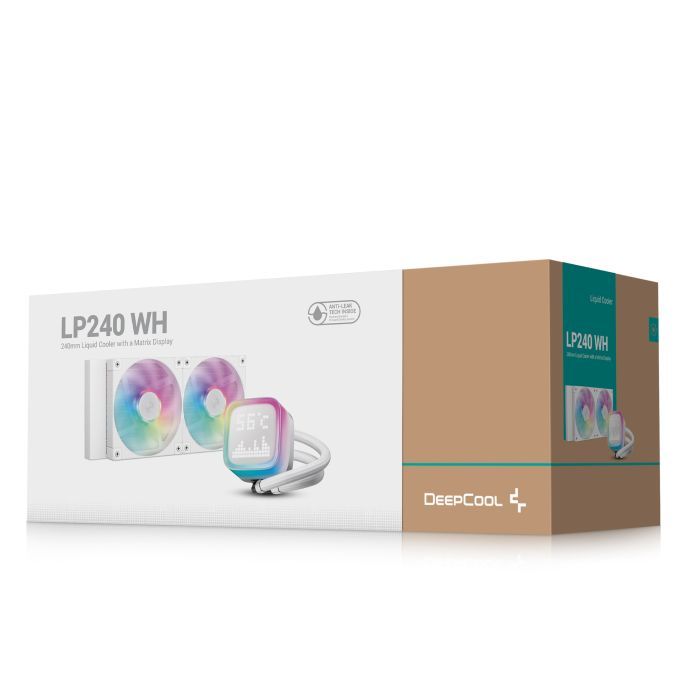 Система жидкостного охлаждения Deepcool LP240 ARGB White (R-LP240-WHMSMC-G-1) изображение 7