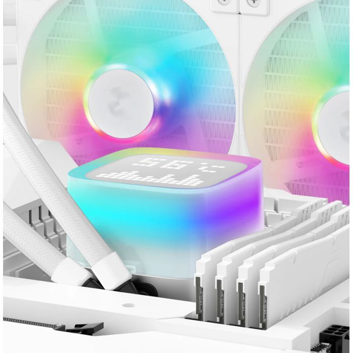 Система жидкостного охлаждения Deepcool LP240 ARGB White (R-LP240-WHMSMC-G-1) изображение 8
