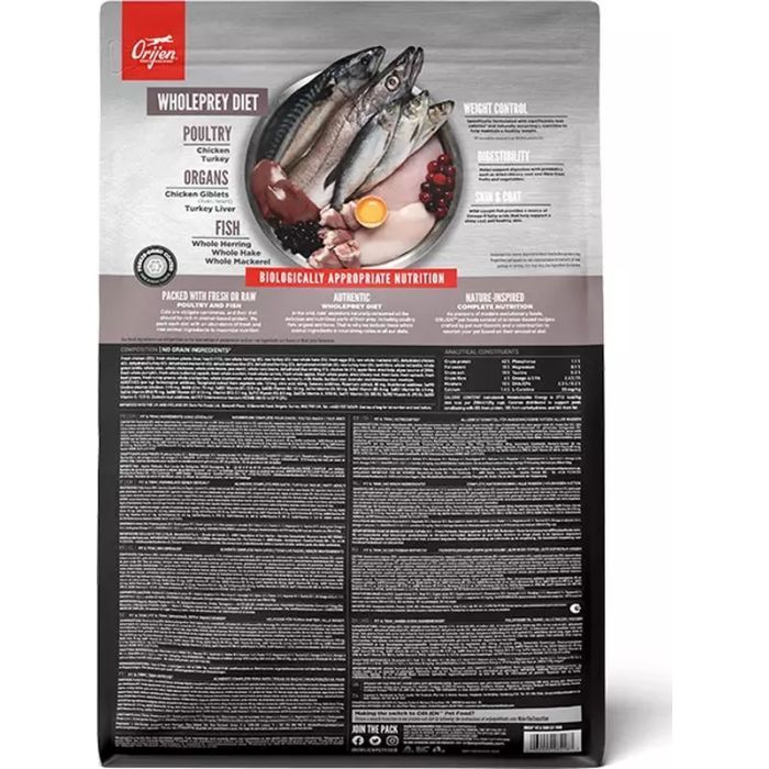 Сухий корм для кішок Orijen Fit&trim 5.4 кг (0064992284541) зображення 3