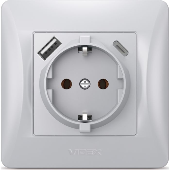 Розетка Videx VF-BNSK1GUC-SS изображение 2