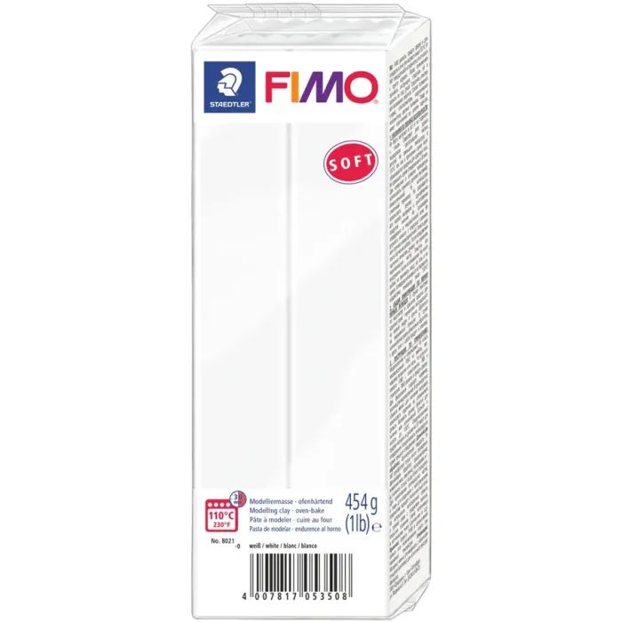 Пластика Fimo Soft, Біла, 454 г (4007817053508)