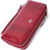 Гаманець ST Leather З лакованої натуральної шкіри Червоний (22692)